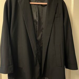 Zara Black Classic Blazer with Notched Lapel